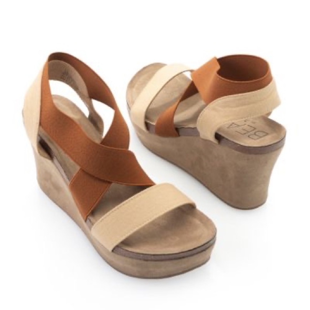 NWT Beach by Matisse Liz Platform Wedge Sandals 8